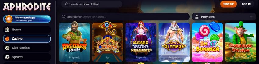 Évaluation du site Aphrodite Casino : Jeux, Récompenses et Expérience globale Évaluation du site Aphrodite Casino : Jeux, Récompenses et Expérience globale